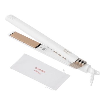 Concept VZ2110 - Выпрямитель для волос GLAM STYLE 48 Вт/230 В белый/розовое золото