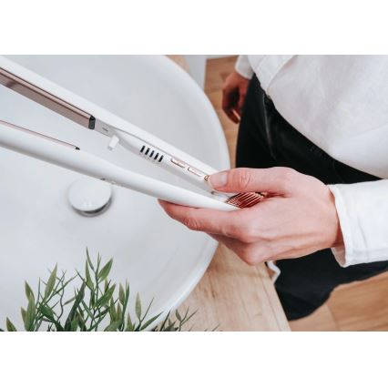 Concept VZ2110 - Выпрямитель для волос GLAM STYLE 48 Вт/230 В белый/розовое золото