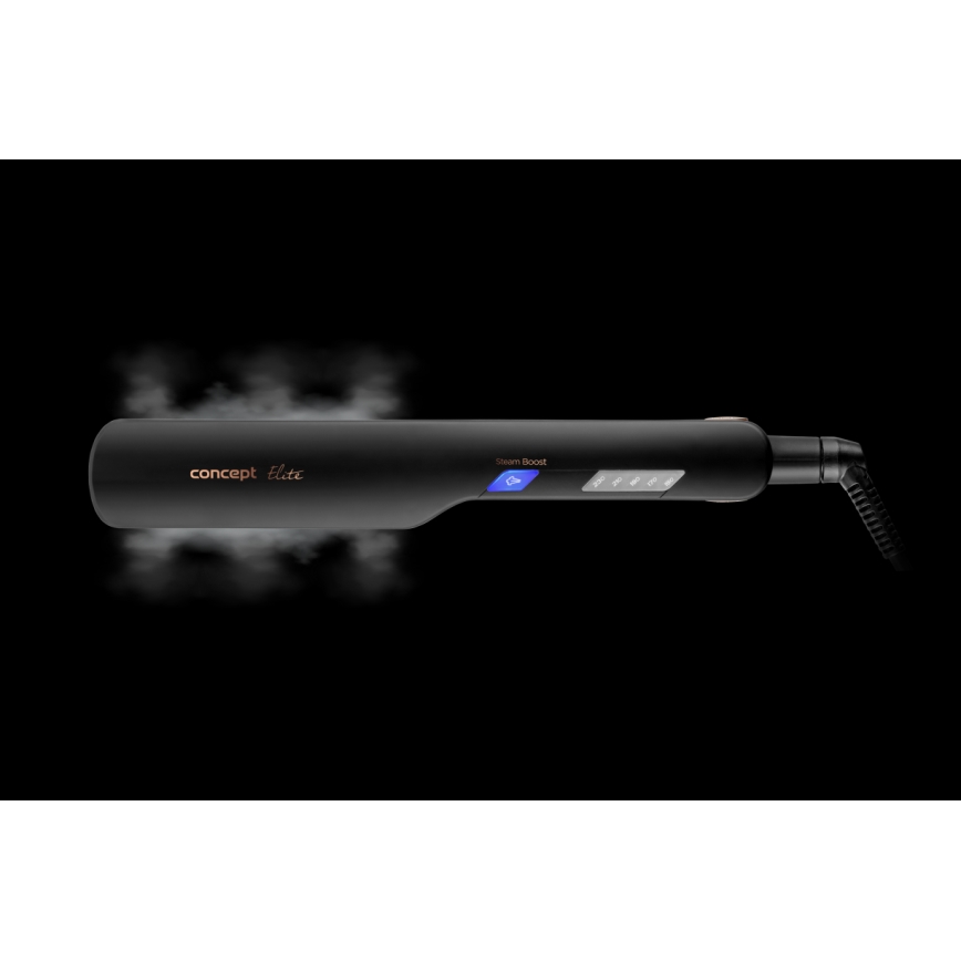 Concept VZ6010 - Паровой выпрямитель для волос со светодиодным дисплеем ELITE STEAM BOOST 54W/230V черный