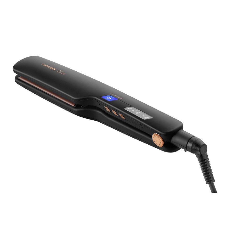 Concept VZ6010 - Паровой выпрямитель для волос со светодиодным дисплеем ELITE STEAM BOOST 54W/230V черный