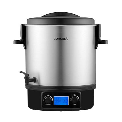Concept ZH0040 - Каструля для консервування 27 л 2000W/230V нержавіюча сталь/чорний