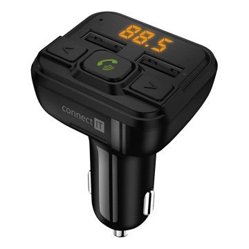CONNECT IT CCC-8600-BK - Автомобільний FM-трансмітер з функцією handsfree чорний
