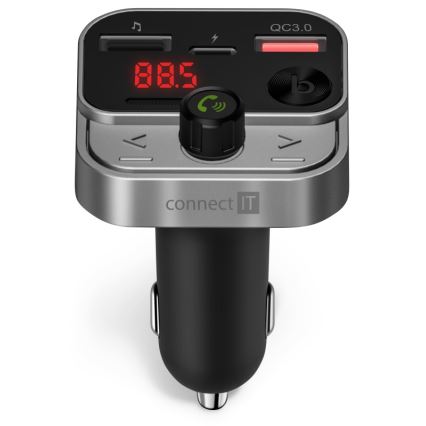 CONNECT IT CCC-8900-AN - Автомобільний FM-трансмітер з функцією handsfree чорний/срібний