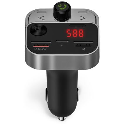 CONNECT IT CCC-8900-AN - Автомобільний FM-трансмітер з функцією handsfree чорний/срібний