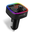 CONNECT IT CCC-9090-BK - LED RGB Автомобільний FM-трансмітер з функцією handsfree чорний