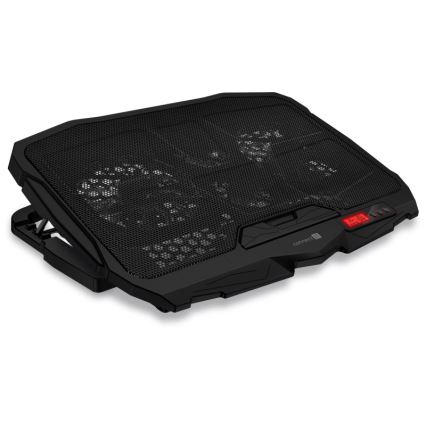 CONNECT IT CCP-2200-RD - Охолоджуюча підставка для ноутбука 4x вентилятор 2xUSB чорний/червоний