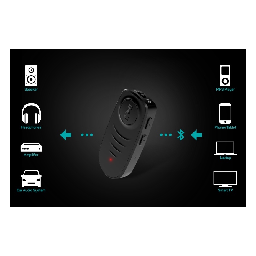 CONNECT IT CFF-4050-BK - Bluetooth-аудиоприемник AUX 110 mAh