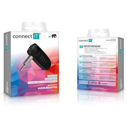 CONNECT IT CFF-4050-BK - Bluetooth-аудиоприемник AUX 110 mAh