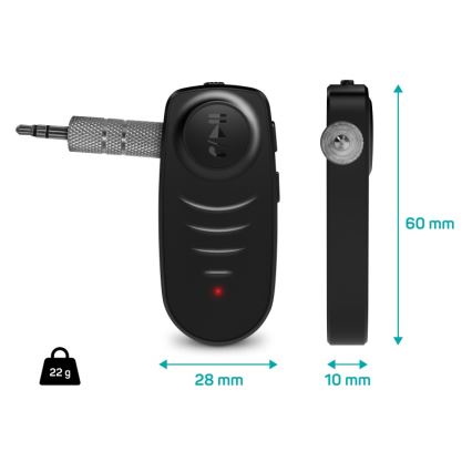 CONNECT IT CFF-4050-BK - Bluetooth аудіоприймач AUX 110 mAh