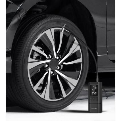 CONNECT IT CFF-4500-BK - Цифровий кишеньковий компресор AirFlow 80W/6000 mAh чорний