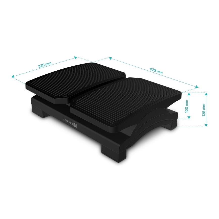 CONNECT IT CFH-4100-BK - Регулируемая подставка для ног черный