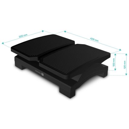 CONNECT IT CFH-4100-BK - Регульована підставка для ніг чорний