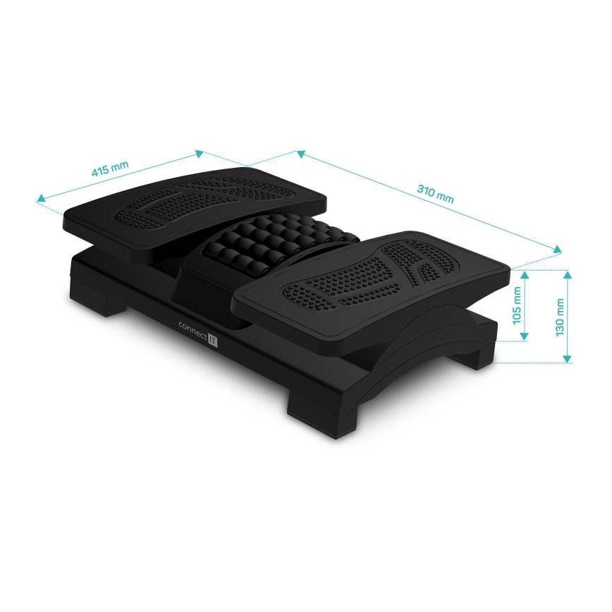 CONNECT IT CFH-4105-BK - Чорна регульована підставка для ніг