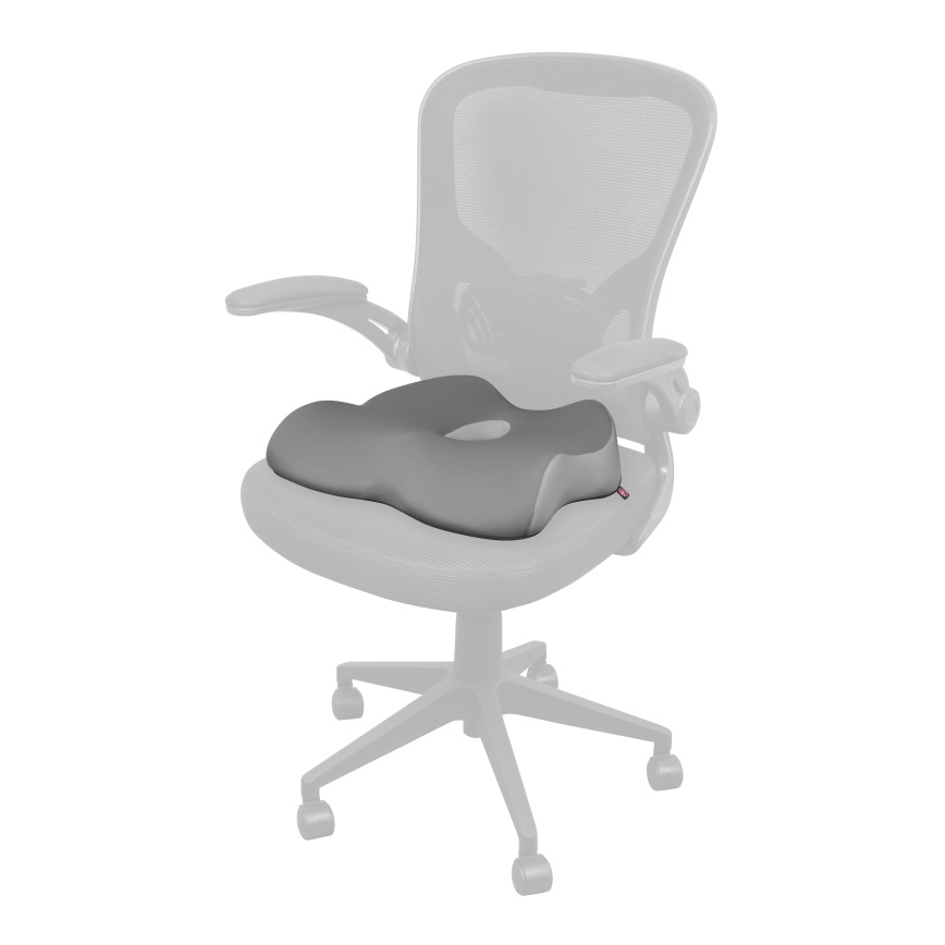 CONNECT IT CFH-5901-GY - Анатомічна подушка для крісла сірий