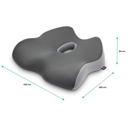 CONNECT IT CFH-5901-GY - Анатомічна подушка для крісла сірий