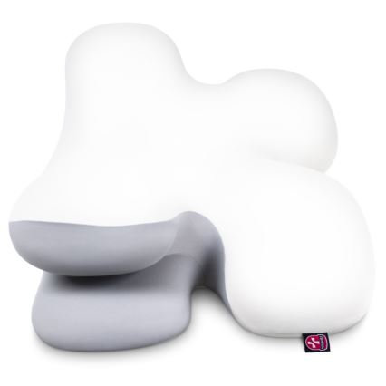 CONNECT IT CFH-6030-WH - Анатомическая подушка Virgo белый/серый