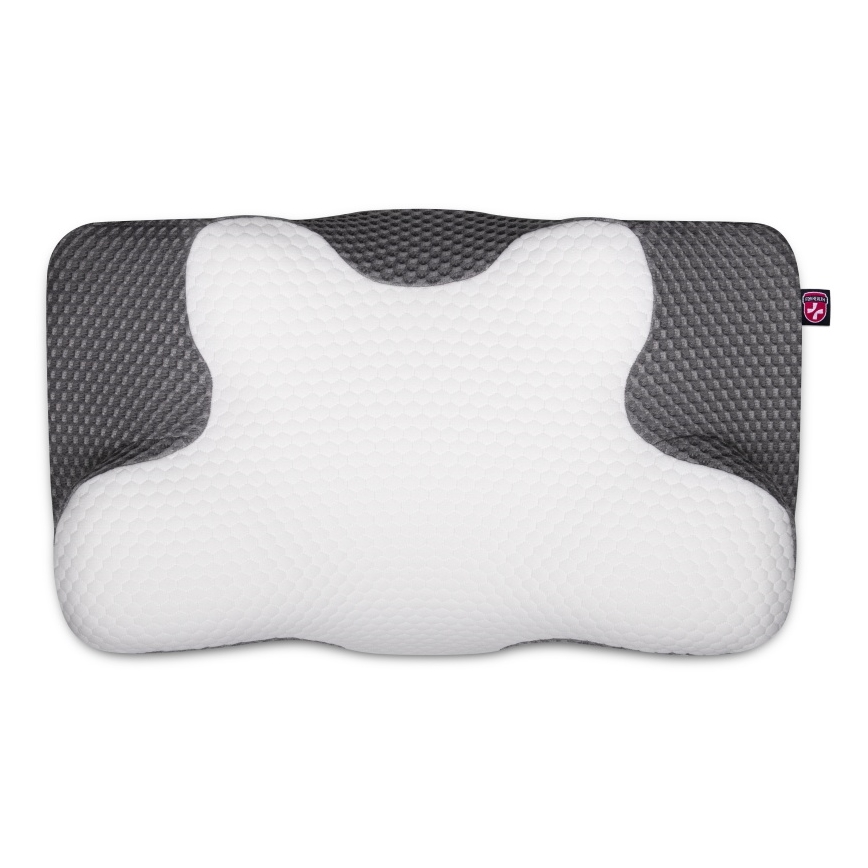 CONNECT IT CFH-6031-WH - Анатомическая подушка Lyra бело-серая