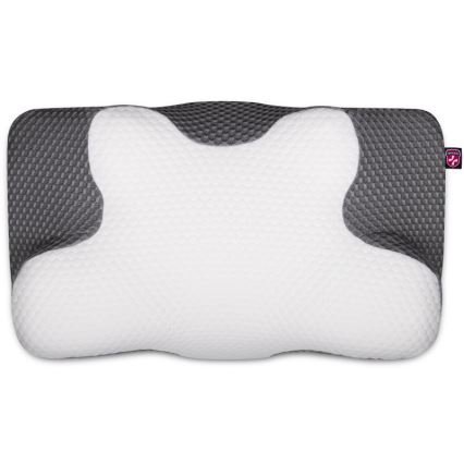 CONNECT IT CFH-6031-WH - Анатомічна подушка Lyra біло-сіра