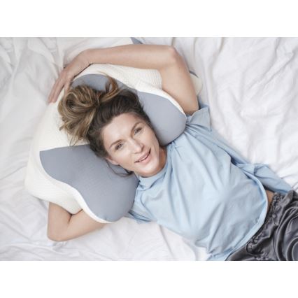 CONNECT IT CFH-6032-WH - Анатомическая подушка Gemini белый/серый