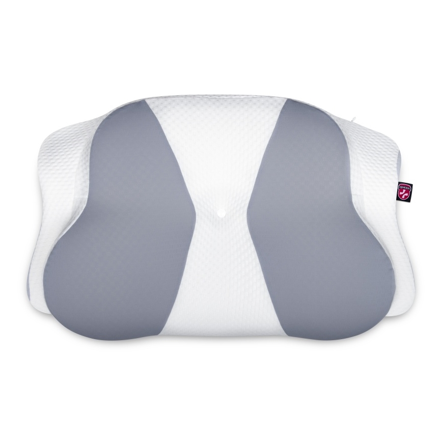 CONNECT IT CFH-6032-WH - Анатомическая подушка Gemini белый/серый