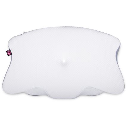 CONNECT IT CFH-6032-WH - Анатомічна подушка Gemini біло-сіра