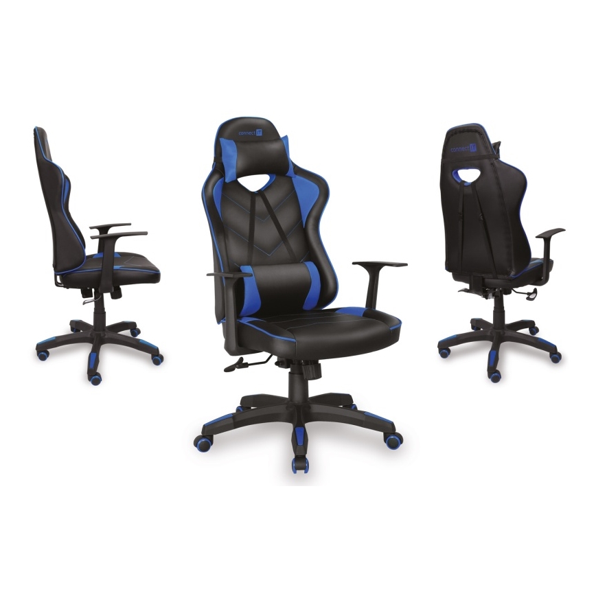 CONNECT IT CGC-0700-BL - Геймерское кресло LeMans Pro черный/синий