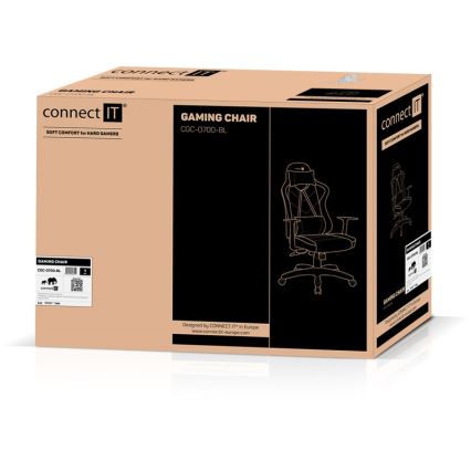 CONNECT IT CGC-0700-BL - Геймерское кресло LeMans Pro черный/синий