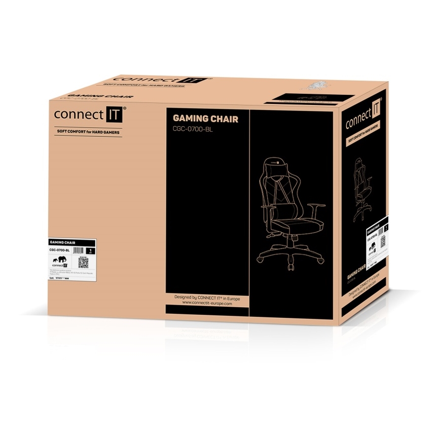 CONNECT IT CGC-0700-BL - Ігрове крісло LeMans Pro чорне/синє