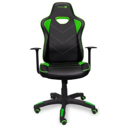 CONNECT IT CGC-0700-GR - Ігрове крісло LeMans Pro чорне/зелене