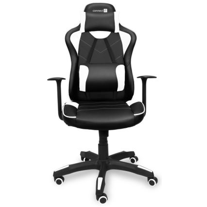 CONNECT IT CGC-0700-WH - Геймерское кресло LeMans Pro черный/белый