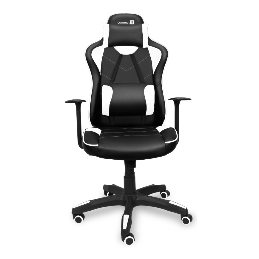 CONNECT IT CGC-0700-WH - Геймерское кресло LeMans Pro черный/белый