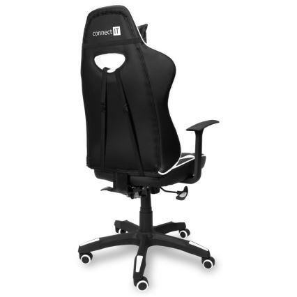 CONNECT IT CGC-0700-WH - Геймерское кресло LeMans Pro черный/белый