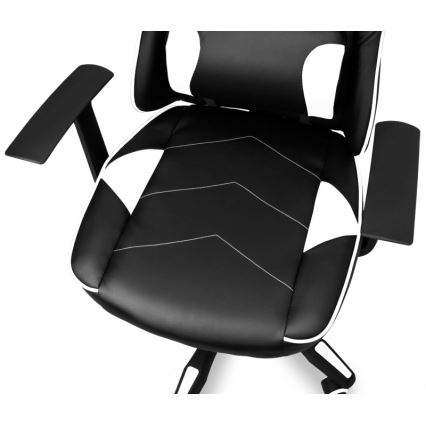 CONNECT IT CGC-0700-WH - Ігрове крісло LeMans Pro чорне/біле