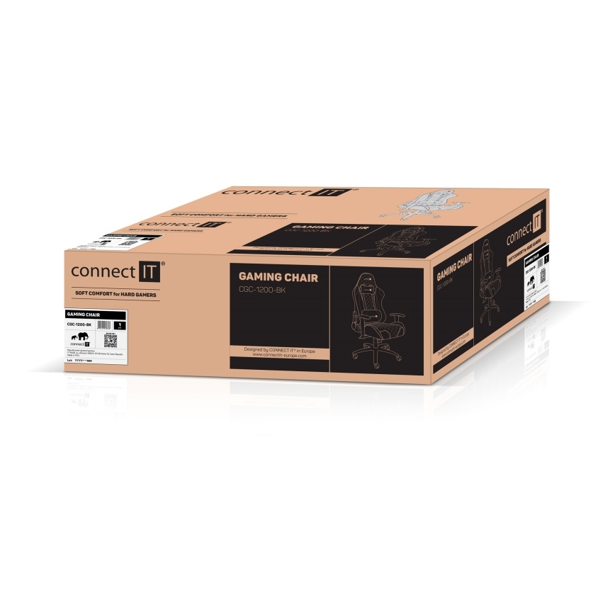 CONNECT IT CGC-1200-BK - Игровое кресло Monaco Pro черное