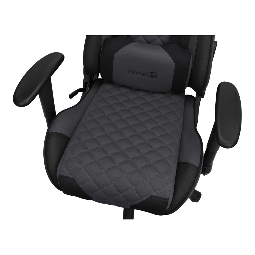 CONNECT IT CGC-1200-GY - Ігрове крісло Monaco Pro сіре/чорне