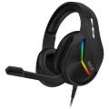 CONNECT IT CHP-3595-BK - LED RGB Дротові ігрові навушники з мікрофоном чорний