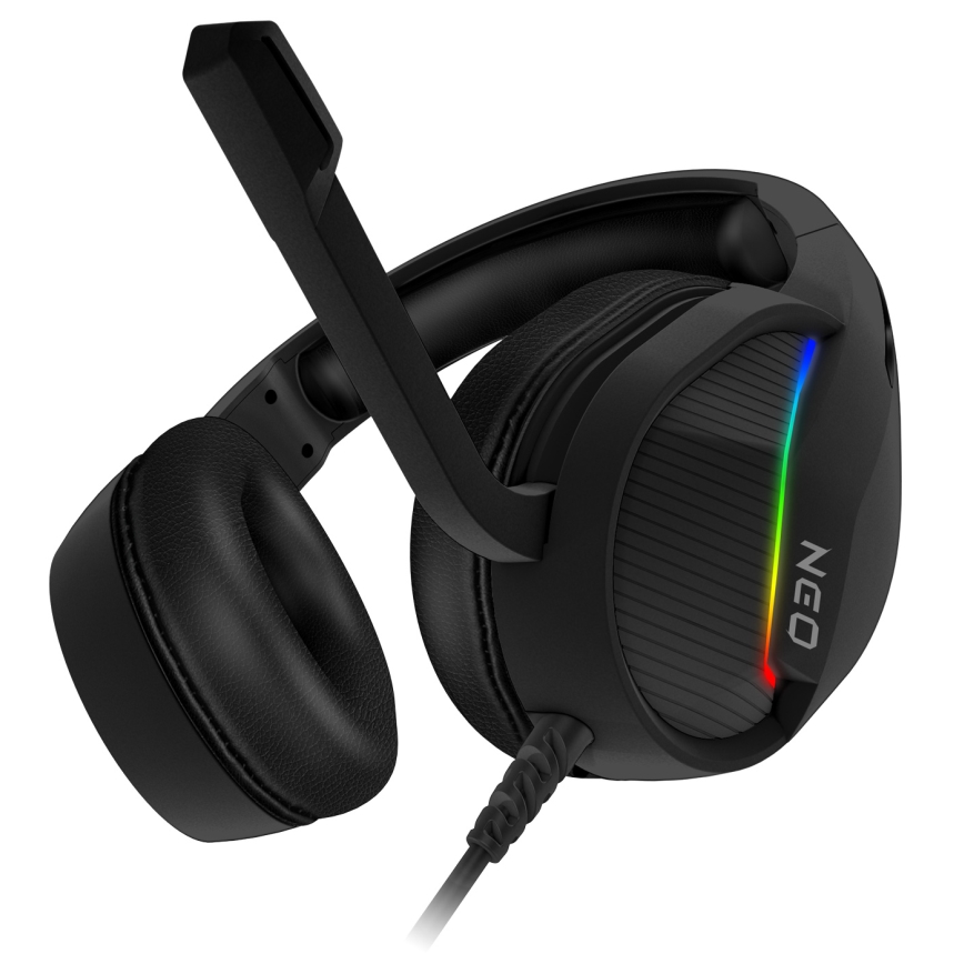 CONNECT IT CHP-3595-BK - LED RGB Дротові ігрові навушники з мікрофоном чорний