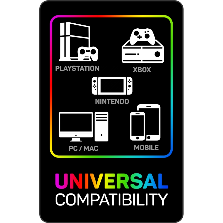 CONNECT IT CHP-5500-BL - Светодиодные проводные игровые наушники с микрофоном черный/синий