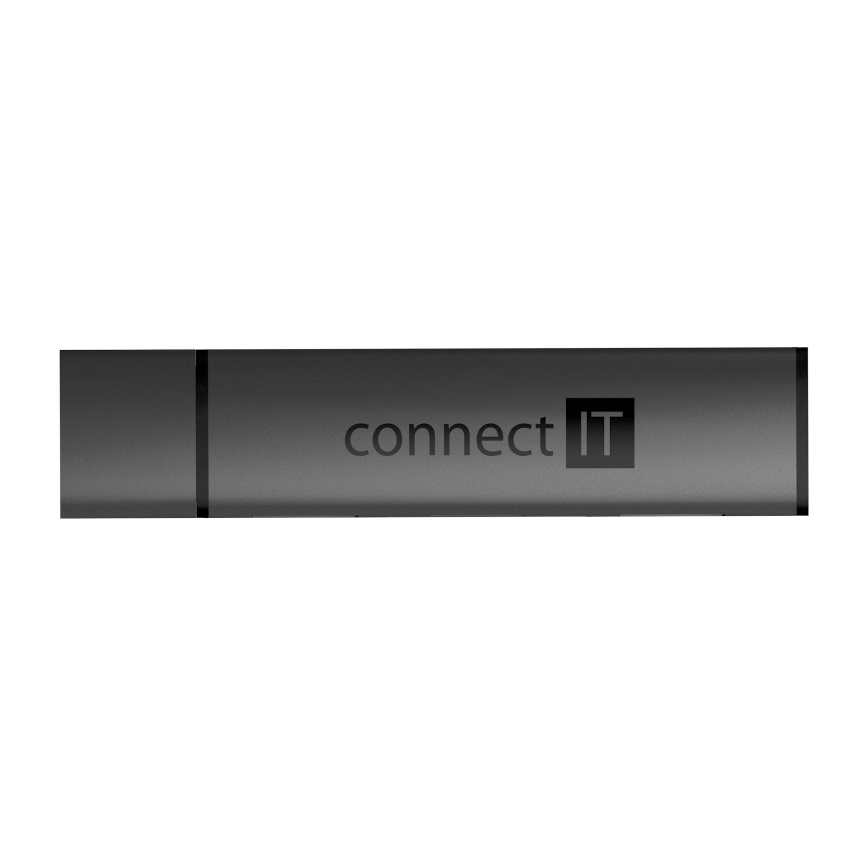 CONNECT IT CHU-4060-AN - USB-A ХАБ з пристроєм для зчитування карт пам'яті 4в1