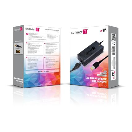 CONNECT IT CI-1062 - Адаптер зарядного устройства для ноутбуков Lenovo 65W
