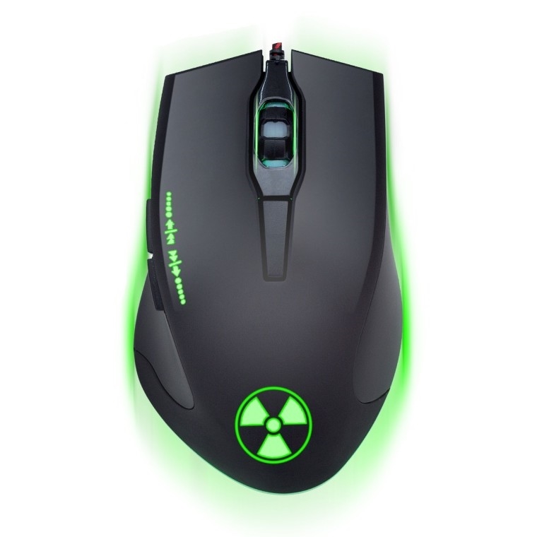 CONNECT IT CI-1128 - LED Дротова ігрова миша 1000/1200/1600/3200 DPI чорний