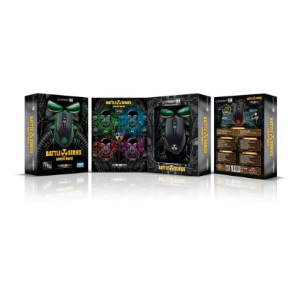 CONNECT IT CI-1128 - LED Дротова ігрова миша 1000/1200/1600/3200 DPI чорний