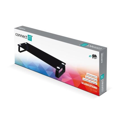 CONNECT IT CI-1134 - Багатофункціональна скляна підставка чорний