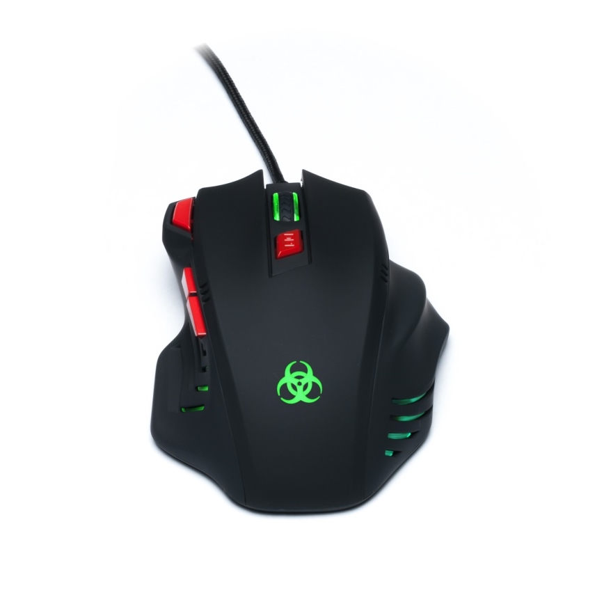 CONNECT IT CI-191 - LED Дротова ігрова миша 800/1600/2400/3200 DPI чорний