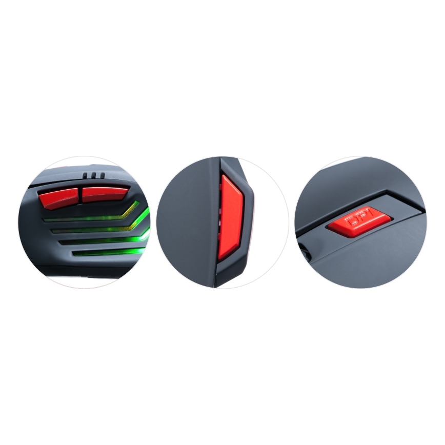 CONNECT IT CI-191 - LED Дротова ігрова миша 800/1600/2400/3200 DPI чорний