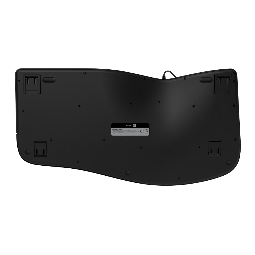 CONNECT IT CKB-2800-CS - Ергономічна бездротова клавіатура з чеською/словацькою локалізацією чорний