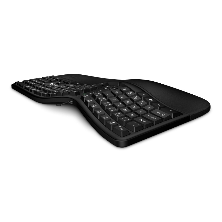 CONNECT IT CKB-2800-CS - Эргономичная беспроводная клавиатура с локализацией CZ/SK черный