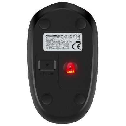 CONNECT IT CKM-4500-CS - Бездротова клавіатура та миша 1000 DPI з чеською/словацькою локалізацією чорний 1xAAA + 1xAA