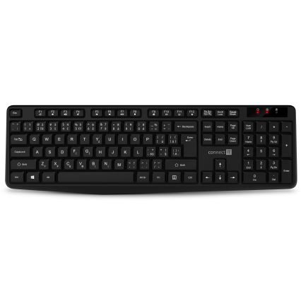 CONNECT IT CKM-4500-CS - Бездротова клавіатура та миша 1000 DPI з чеською/словацькою локалізацією чорний 1xAAA + 1xAA