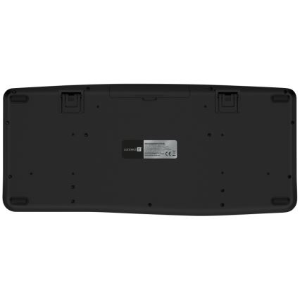 CONNECT IT CKM-6010-CS - Ергономічна бездротова клавіатура і миша 800/1200/1600/2400 DPI з чеською/словацькою локалізацією 1xAA + 2xAAA чорний